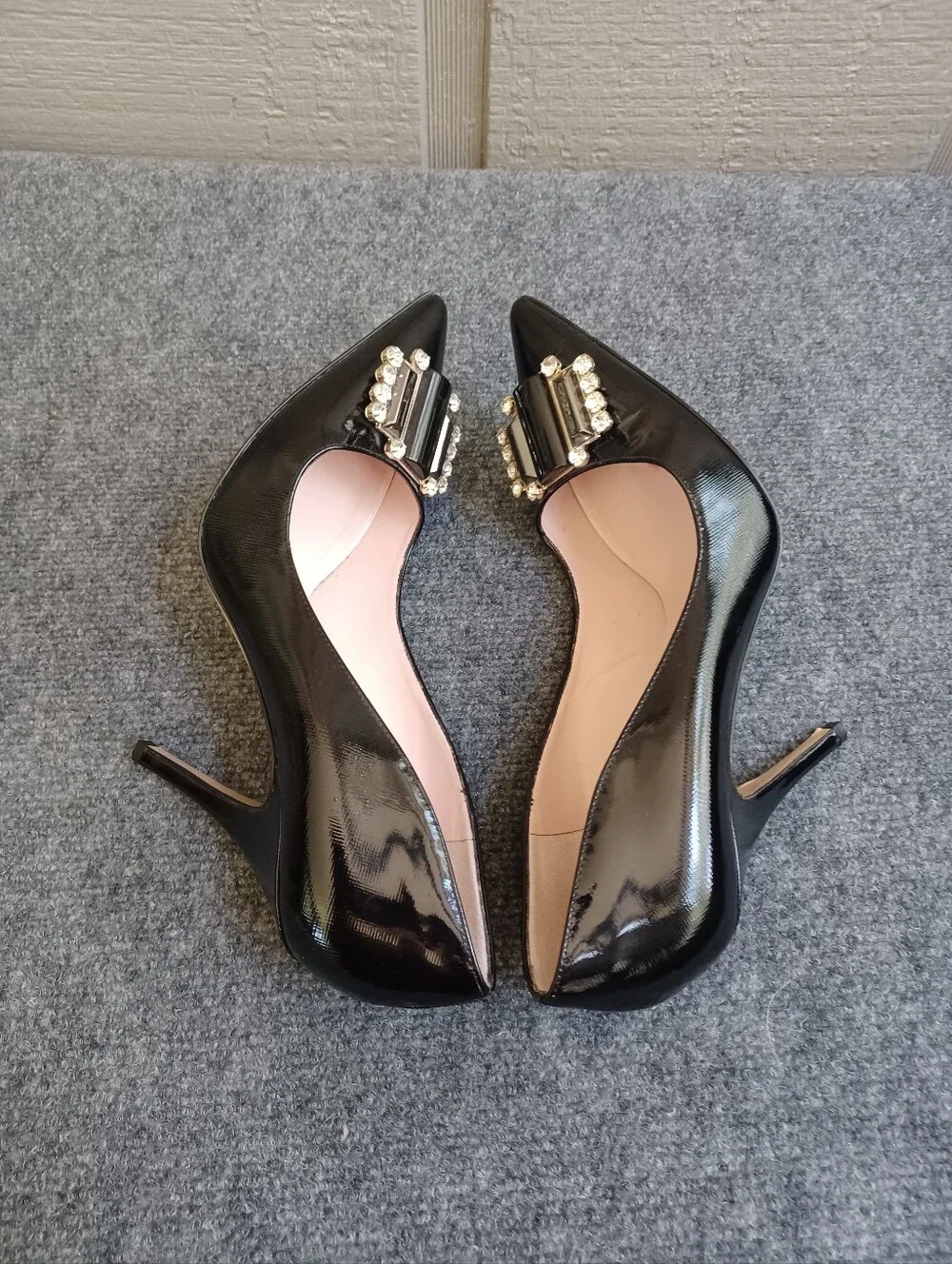 Kate Spade Laylee Pumps High Heels Shoe Size 9 B Women Embellished In Black